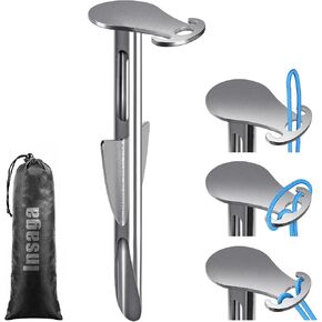 17'' Portable Boat Anchor, 304 Stainless Steel Jet Ski Anchor for Anti-Rust, Jetski Anchor, Kayak Anchor, PWC Anchor, Sand Anchor, Spike Beach Anchor for Boats