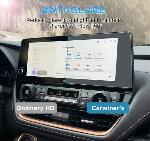 Carwiner HD Screen Protector Compatible with 2024 Toyota Grand Highlander Accessories 12.3" Center Control Touch Screen Navigation Tempered Glass 9H Anti-Glare Anti-Fingerprint in Saudi Arabia