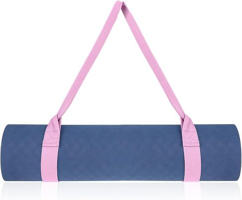 Yoga Mat Strap, 1Pcs Adjustable Yoga Mat Holder Carrier Strap with Hook and Loop Closure Pink Yoga Mat Sling for Carrying Storing and Organizing Yoga Mat of Various Sizes All Mats in Saudi Arabia