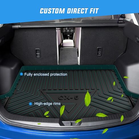 Nilight TPE Floor Mats for Mazda CX5 (CX-5) 2017 2018 2019 2020 2021 2022 2023 2024,All Weather Custom Fit Heavy Duty Floor Liners in Saudi Arabia