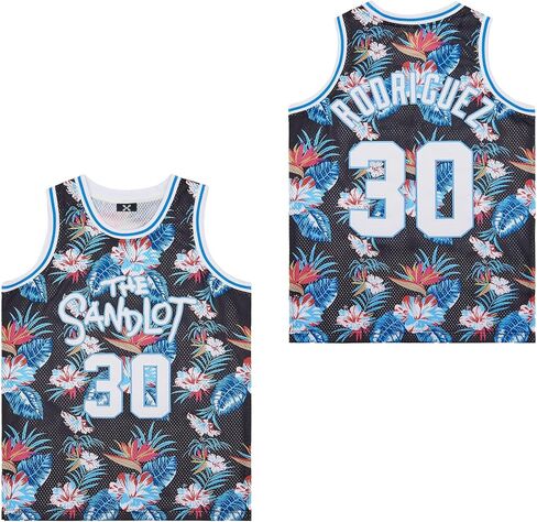 X Youth The Sandlot #30 Benny The Jet Rodriguez Moive Jersey, Print Kids Basketball Jersey in Saudi Arabia