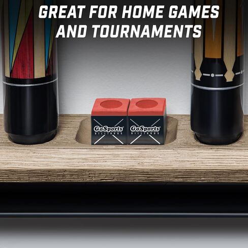 GoSports Premium Pool Cue Chalk Cube 12 Pack - Billiards Pool Stick Chalk - Black, Blue, Red, or Green in Saudi Arabia
