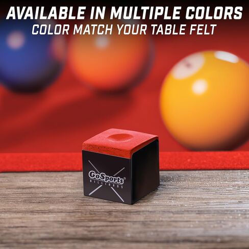 GoSports Premium Pool Cue Chalk Cube 12 Pack - Billiards Pool Stick Chalk - Black, Blue, Red, or Green in Saudi Arabia