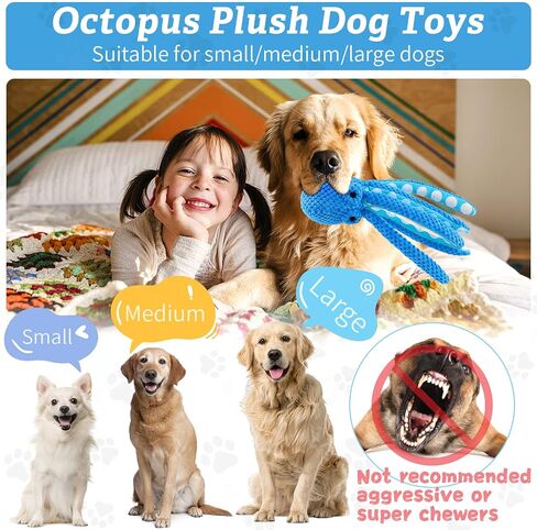 Large Squeaky Dog Toys :Cute Stretching Rhinoceros Stuffed Dog Toys- Tug of War Plush Dog Chew Toys for Small,Medium and Large Dogs in Saudi Arabia
