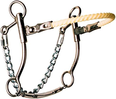 Reinsman Little S Hackamore - Rope Nose - Stage B - Horse or Arabian Size in Saudi Arabia