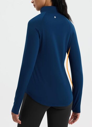 Women's Fleece Winter Jacket Water Resistant Quarter Zip Pullover Thermal Running Hiking Golf Gear with Pockets in Saudi Arabia