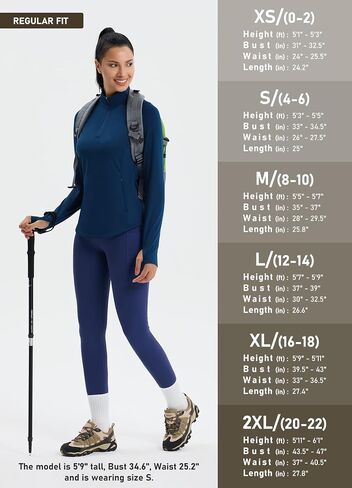 Women's Fleece Winter Jacket Water Resistant Quarter Zip Pullover Thermal Running Hiking Golf Gear with Pockets in Saudi Arabia