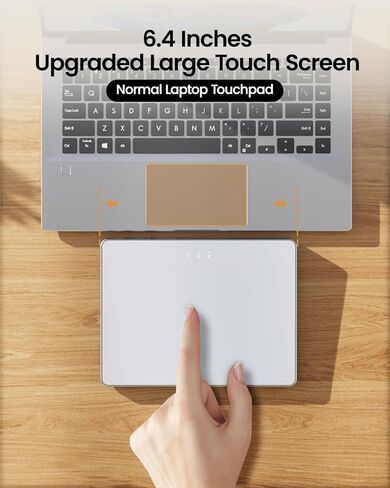 ProtoArc Wireless Trackpad, High Precision T1 Plus Touchpad for Windows, Bluetooth Trackpad Mouse with Multi-Gesture Support for Windows 7/10/11 PC Laptop Notebook Desktop Computer Space Gray in Saudi Arabia