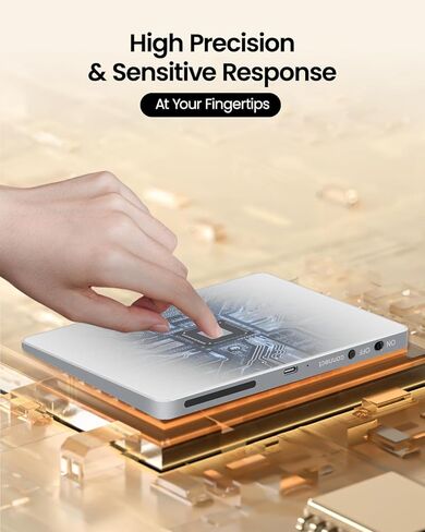 ProtoArc Wireless Trackpad, High Precision T1 Plus Touchpad for Windows, Bluetooth Trackpad Mouse with Multi-Gesture Support for Windows 7/10/11 PC Laptop Notebook Desktop Computer Space Gray in Saudi Arabia