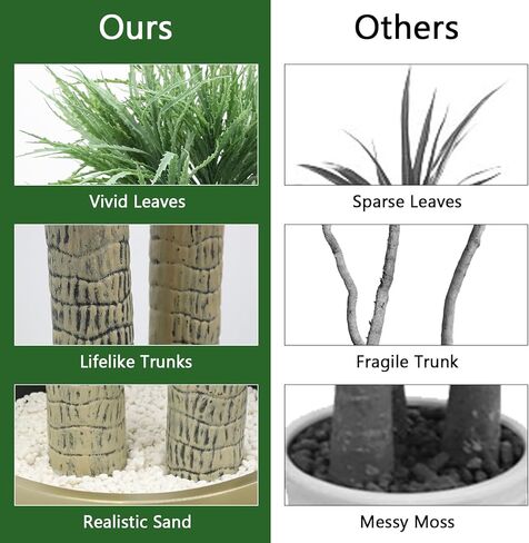 نباتات هوبوود الاصطناعية، صبار صناعي بطول 4 أقدام في وعاء، نباتات صحراوية وهمية مع وعاء من الفولاذ المقاوم للصدأ ذهبي بلوري، نبات وهمي 47 بوصة للمنزل والمكتب وغرفة المعيشة وديكور داخلي in Kuwait