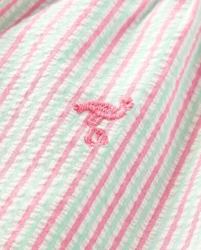 Gymboree,Boys,and Toddler Short Sleeve Button Up Dress Shirt,Blue Fish Multi,4T in Saudi Arabia
