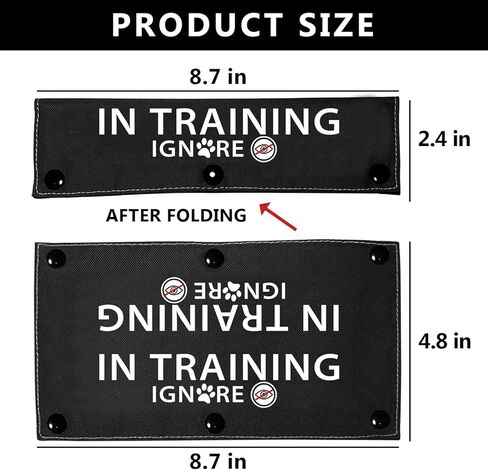 مقود كلب أسود مزدوج الجوانب من Do Not Pet، إكسسوار مشي للكلاب - هدية عيد ميلاد للحيوانات الأليفة - هدية لمالك الكلب ومحبيه in Kuwait