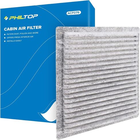 فلتر هواء كابينة PHILTOP، بديل لـ CF11809 Silverado 1500 (2014-2018)، Sierra 1500 (2014-2018)، Escalade 2014-2020، فلتر كابينة ممتاز ACF018 مع الكربون المنشط، تصفية حبوب لقاح الغبار in Saudi Arabia