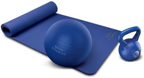 Lomi Fitness 3-in-1 Ultimate Workout Set - 3-Piece, Blue in Saudi Arabia