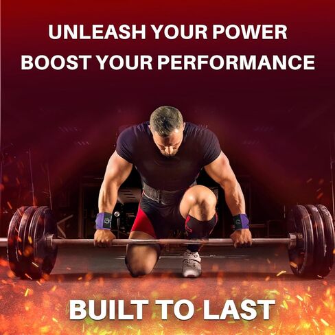 TECEUM لفافات المعصم لرفع الأثقال مع حلقة الإبهام - دعامات تمرين المعصم شديدة التحمل للرجال والنساء - مثالية لرفع الأثقال وتدريب القوة وكمال الأجسام in Kuwait