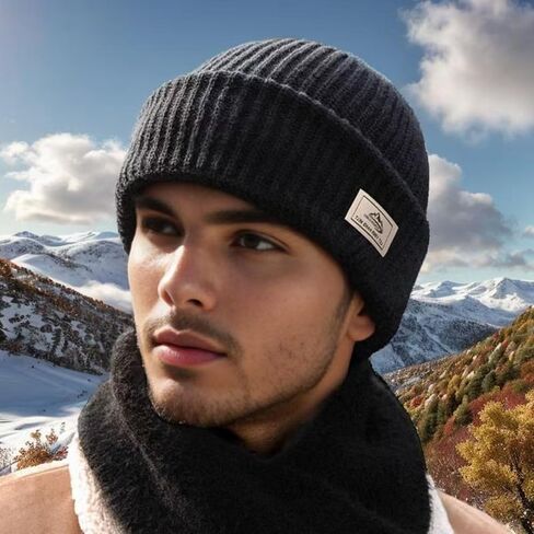 Balaclava Face Mask Beanie Hats, 2 in 1 Knitted Beanie for Men Women Full Face Ski Mask Face Cover Outdoor Sports in Saudi Arabia