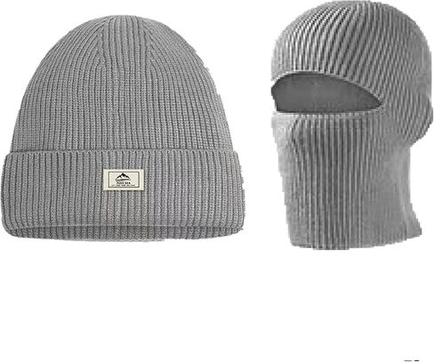Balaclava Face Mask Beanie Hats, 2 in 1 Knitted Beanie for Men Women Full Face Ski Mask Face Cover Outdoor Sports in Saudi Arabia
