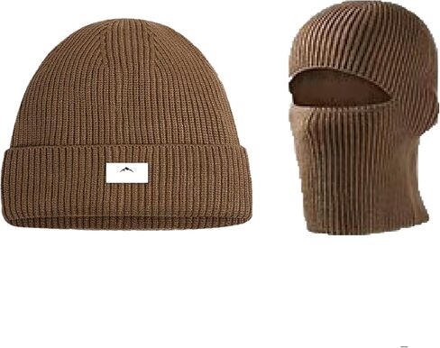Balaclava Face Mask Beanie Hats, 2 in 1 Knitted Beanie for Men Women Full Face Ski Mask Face Cover Outdoor Sports in Saudi Arabia