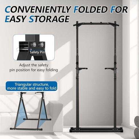Pull Up Station Pull Up Bar for Home Gym Equipment Dip Station Power Tower Strength Training Fitness Equipment in Saudi Arabia