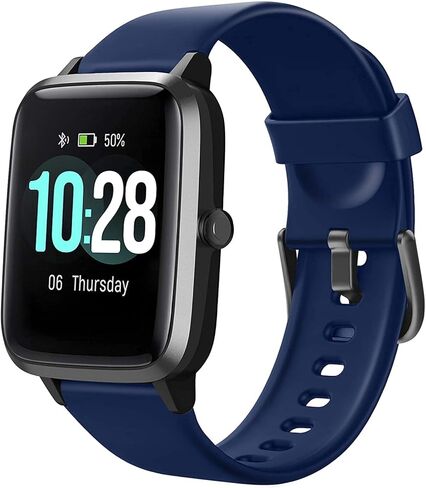 Smart Watch for Android/Samsung/iPhone, Activity Fitness Tracker with IP68 Waterproof for Men Women & Kids, Smartwatch with 1.3" Full-Touch Color Screen, Heart Rate & Sleep Monitor, Blue in Saudi Arabia