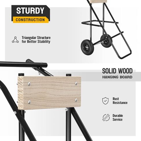 TUFFIOM Outboard Boat Motor Stand, Folding Engine Stand Carrier Cart w/2 Wheels, Boat Motor Dolly Support Stand 440lbs Capacity for Motor Storage Repair Maintenance in Saudi Arabia