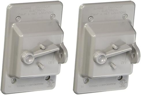 BELL PTC100GY 1-Gang Toggle Switch Nonmetallic Weatherproof Cover, Gray in Kuwait