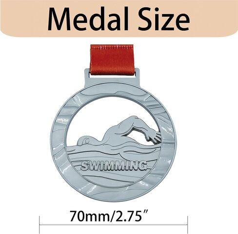 Swimming Medal - 2.75 Inch Perfect for Kids and Adults Ideal for Individual and Team Awards in Saudi Arabia