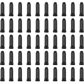 Lovelysp Aluminum Alloy Bicycle Cable End Caps Core Inner Wire Ferrules Bike Brake Cable End Tips for All Kinds of Bicycles Mountain Bikes Road Bikes (Black) 50PCS