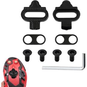 SPD Cleats, SPD Clips for Cycling Shoes Compatible with Cleat Set for Indoor Cycling Outdoor Road Cycling Mountain Biking Easy Cleat Release Top Power Transfer Customizable Stability Bike Cleats