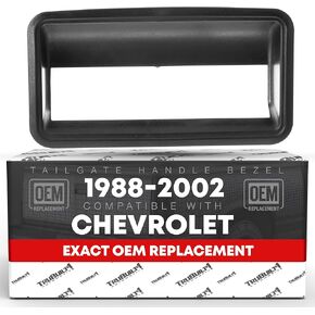 TRUBUILT1 AUTOMOTIVE Tailgate Handle Assembly - Compatible with 1988-2000 Chevrolet, GMC C/K Series 1500 2500 3500 Pick Ups - Textured, Plastic - OEM 15991785, 15991786, 77077, 76105