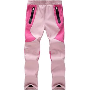 WULFUL Kids Waterproof Snow Ski Pants Boys Girls Outdoor Winter Fleece Hiking Insulated Snowboard Pants