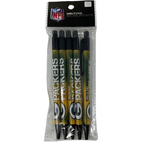 مجموعة Pro Specialities Group NFL Green Bay Packers 5 عبوات من أقلام النقر القابلة للسحب - تخزين رائع ومفضلات الحفلات in Kuwait