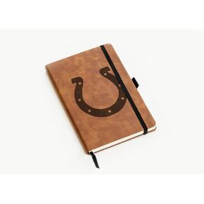 مفكرة صغيرة منقوشة بالليزر من Rico Industries NFL Indianapolis Colts مقاس 8.25 بوصة × 5.25 بوصة - ملحقات المكتب