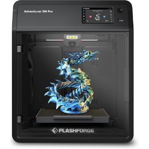 FLASHFORGE Adventurer 5M Pro 3D Printer, 600mm/s High Speed FDM Printer with Fully Auto Leveling, Quick Detachable 280°C Nozzle Bundle, Remote Control, Dual Filtration System, Print Size 220×220×220mm