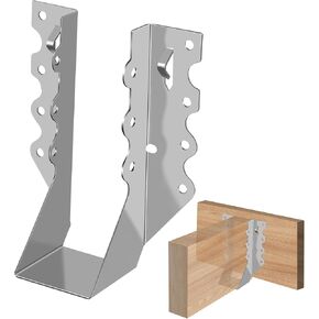 30pcs 2x6 Steel Joist Hangers, 20 Gauge Double Shear Face Mount Rafter Brackets for Wood, Hurricane Ties for Rafters and Deck Brackets, for Pergola Hardware, Floors, Decks, Ceilings