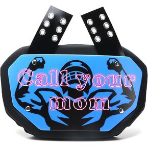 Runxrocy Back Plate Football Adult Rear Protective Pad Youth Back Protect Football Backplate for Football Players Call Your Mom Blue Color