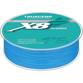 TRUSCEND Monofilament Fishing Line, Superior Nylon Low Memory Fishing Line, Excellent Casting, Exceptional Strength and Abrasion Resistance Mono Line, Good Sensitivity Fishing Wire, 14lb/0.28mm/547yds