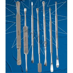 Periosteal Dental Elevator Set of 7 Pieces Sorted German Stainless CE - Implant Dental Tools - Tooth Extraction - Artlab