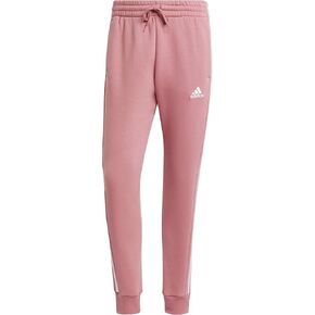 adidas Men's Tall Size Essentials Fleece 3-Stripes Tapered Cuff Pants, Medium Grey Heather
