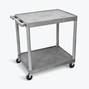 FSE Luxor 373-HE38-G Utility Cart - Two Shelves Structural Foam Plastic