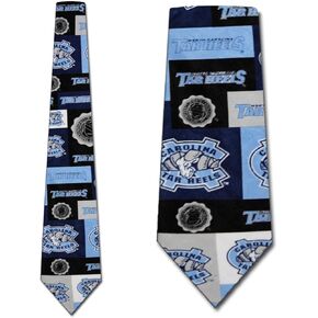 Eagles Wings Tarheels Ties Mens North Carolina Neckties