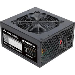 700w Power Supply Non-Modular ATX PSU with 6+2 Pin Connectors PFC Protection and 120mm Silent Fan Gaming PSU KY-700 Black (5 Years Warranty)