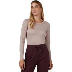 32 Degrees Heat Women's Lightweight Crew Baselayer Top | Form Fitting | Long Sleeve | 4-Way Stretch | Thermal
