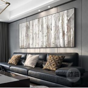 Hand-Painted Tree of Life Oil Painting on Canvas for Living Room,Frame Colorful Tree Wall Art for Bedroom,Large 3D Artwork Thick Textured Wall Decor for Office Home Decor 24x56 inches