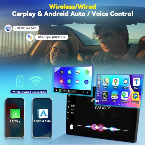 Camecho Radio for Hyundai Veloster 2011-2017, Android 13 Car Stereo with Wireless Carplay Android Auto, 9" Touch Screen Car Radio with Bluetooth, GPS Navigation, WiFi + AHD Backup Camera in Saudi Arabia