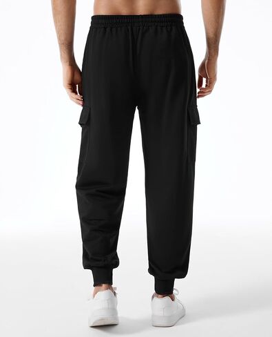 بنطلون رياضي رجالي من SILKWORLD مع جيوب للركض للرجال، سروال كاجوال برباط in Kuwait