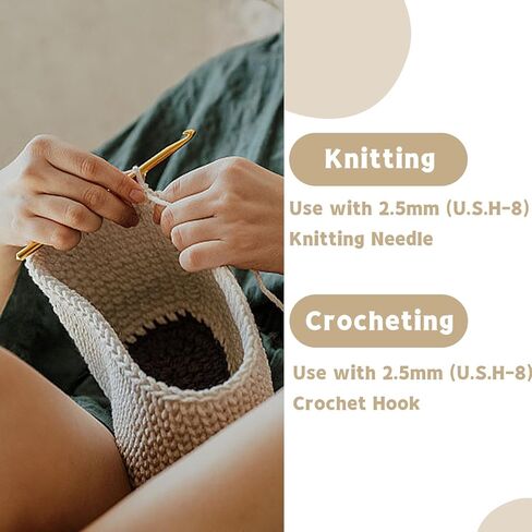 328 ياردة غزل للحياكة، 250 جم/8.81 أونصة غزل كروشيه أخضر فاتح، غزل ناعم للحياكة مع علامات الغرز، إبر حادة مكتنزة سميكة من مزيج القطن والنايلون للمبتدئين في الحياكة in Kuwait