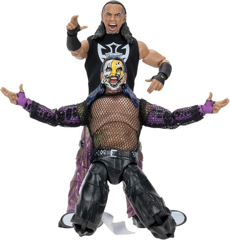 مجموعة All Elite Wrestling AEW التي لا مثيل لها من The Hardys 2 - شخصيتان مقاس 6 بوصات مع ملحقات قميص مدخل ناعم (حصريًا لأمازون) in Kuwait