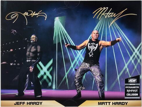 مجموعة All Elite Wrestling AEW التي لا مثيل لها من The Hardys 2 - شخصيتان مقاس 6 بوصات مع ملحقات قميص مدخل ناعم (حصريًا لأمازون) in Kuwait