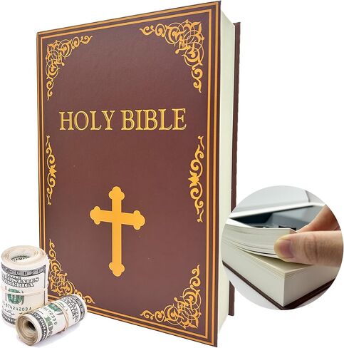 Genuine Paper Transfer Book Safe: Secret Hidden Safe, Combination Lock Included - Metal Safe Box and Protect Your Valuables Inside an Authentic Paper Book, 8.7"×6"×1.8" (London) in Saudi Arabia